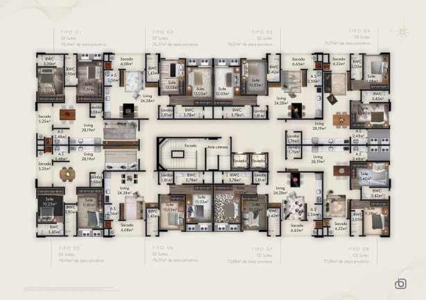 Imagem Apartamento com 2 Quartos à Venda, 76 m² em Balneário Perequê - Porto Belo