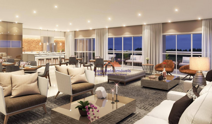 Imagem Apartamento com 3 Quartos à Venda, 95 m² em Canto Do Forte - Praia Grande