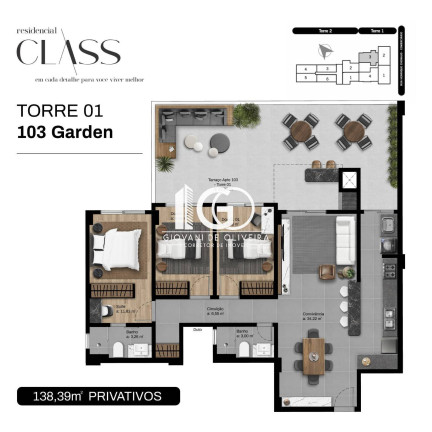 Imagem Apartamento com 3 Quartos à Venda, 138 m² em Comerciário - Criciúma Imagem Apartamento com 3 Quartos à Venda, 138 m² em Comerciário - Criciúma