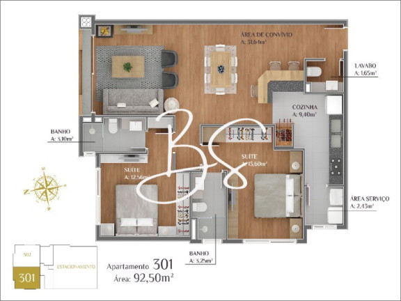 Imagem Apartamento com 1 Quarto à Venda, 58 m² em Lagos Do Bosque - Gramado
