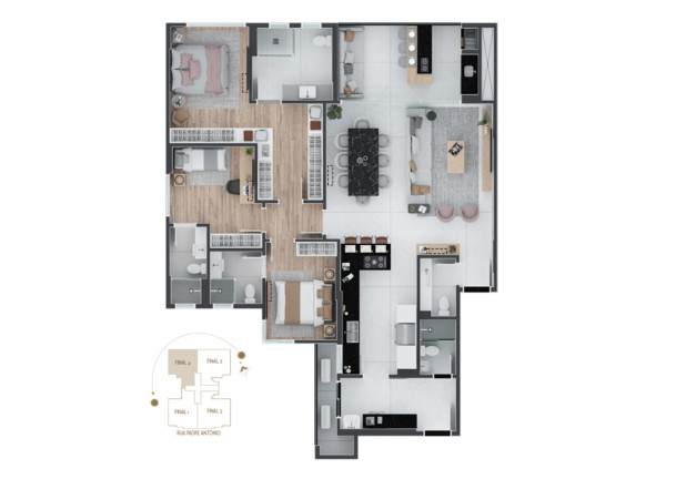 Imagem Cobertura com 4 Quartos à Venda, 281 m² em Centro - Curitiba