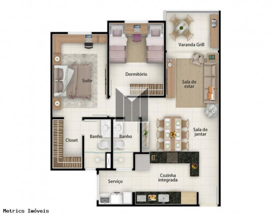 Imagem Imóvel com 2 Quartos à Venda, 75 m² em Vista Alegre - Vinhedo Imagem Imóvel com 2 Quartos à Venda, 75 m² em Vista Alegre - Vinhedo