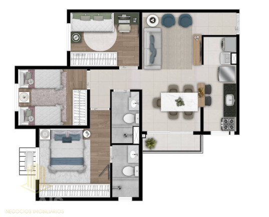 Imagem Apartamento com 2 Quartos à Venda, 77 m² em Setor Sudoeste - Goiânia Imagem Apartamento com 2 Quartos à Venda, 77 m² em Setor Sudoeste - Goiânia