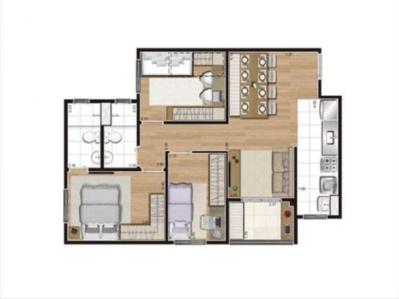Imagem Apartamento com 2 Quartos à Venda, 44 m² em Itaquera - São Paulo Imagem Apartamento com 2 Quartos à Venda, 44 m² em Itaquera - São Paulo