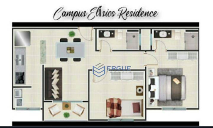 Imagem Apartamento com 2 Quartos à Venda, 48 m² em Parque Tabapua - Caucaia