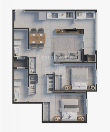 Imagem Apartamento com 2 Quartos à Venda, 55 m² em Praia Brava - Itajaí Imagem Apartamento com 2 Quartos à Venda, 55 m² em Praia Brava - Itajaí