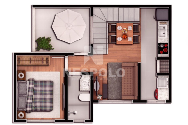 Imagem Apartamento com 2 Quartos à Venda, 58 m² em Ressacada - Itajai
