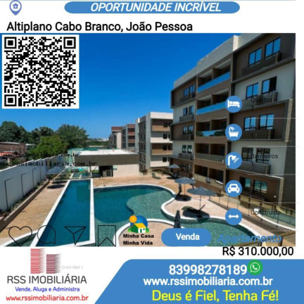 Foto do imóvel Apartamento com 3 Quartos à Venda, 67 m² em Altiplano Cabo Branco - João Pessoa