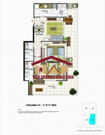 Imagem Apartamento com 1 Quarto à Venda, 76 m² em Braga - Cabo Frio Imagem Apartamento com 1 Quarto à Venda, 76 m² em Braga - Cabo Frio