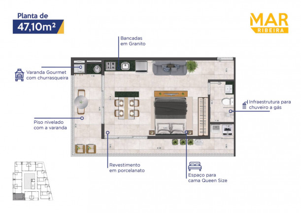 Imagem Apartamento com 1 Quarto à Venda, 35 m² em Saco Da Ribeira - Ubatuba Imagem Apartamento com 1 Quarto à Venda, 35 m² em Saco Da Ribeira - Ubatuba