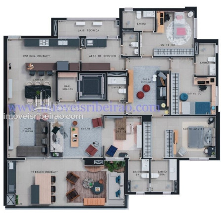 Imagem Apartamento com 4 Quartos à Venda, 227 m² em Bonfim Paulista - Ribeirão Preto Imagem Apartamento com 4 Quartos à Venda, 227 m² em Bonfim Paulista - Ribeirão Preto