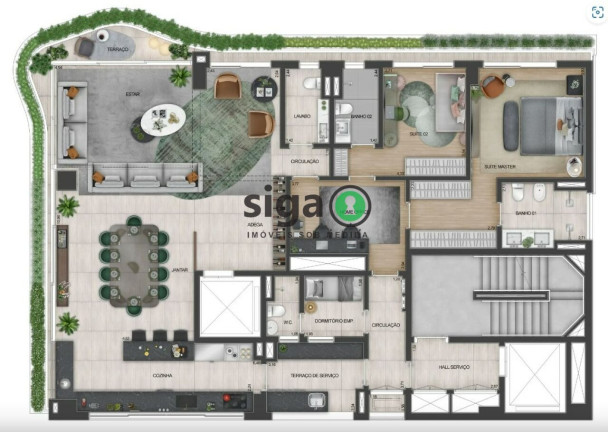 Imagem Apartamento com 3 Quartos à Venda, 201 m² em Jardins - São Paulo Imagem Apartamento com 3 Quartos à Venda, 201 m² em Jardins - São Paulo