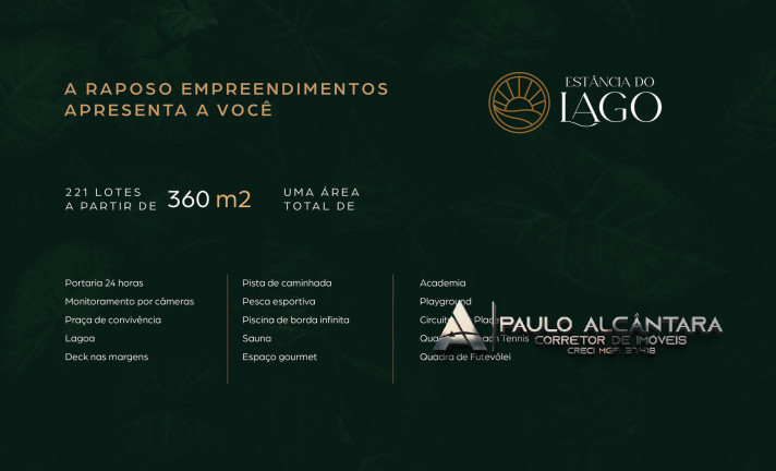 Imagem Terreno em Condomínio à Venda, 360 m² em Estancia Do Lago - Santana Do Paraíso Imagem Terreno em Condomínio à Venda, 360 m² em Estancia Do Lago - Santana Do Paraíso
