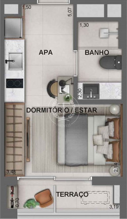 Imagem Apartamento com 1 Quarto à Venda, 25 m² em Vila Mariana - São Paulo