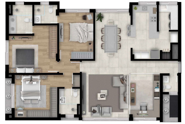 Imagem Apartamento com 3 Quartos à Venda, 143 m² em Tristeza - Porto Alegre Imagem Apartamento com 3 Quartos à Venda, 143 m² em Tristeza - Porto Alegre