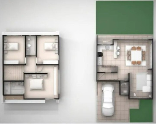 Imagem Casa com 3 Quartos à Venda, 120 m² em Campo De Santana - Curitiba