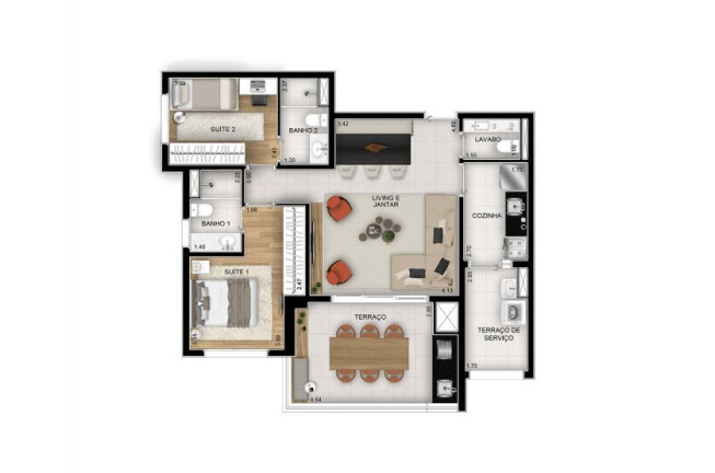 Imagem Apartamento com 2 Quartos à Venda, 81 m² em Jardim Prudência - São Paulo Imagem Apartamento com 2 Quartos à Venda, 81 m² em Jardim Prudência - São Paulo
