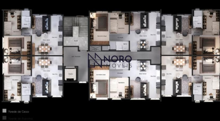 Apartamento com 2 Quartos à Venda, 47 m² em Patronato - Santa Maria
