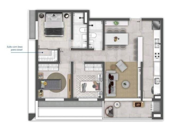 Imagem Apartamento com 3 Quartos à Venda, 86 m² em Xangri-lá - Xangri-lá