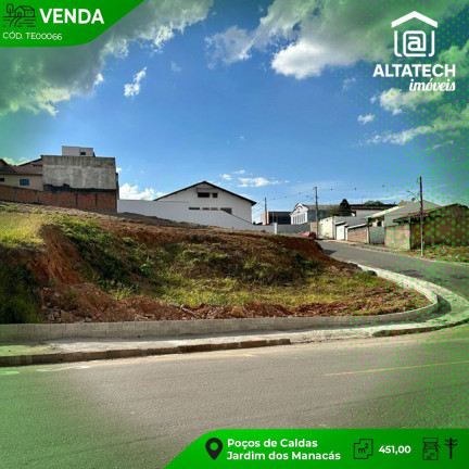 Terreno à Venda, 451 m² em Jardim Dos Manacás - Poços De Caldas
