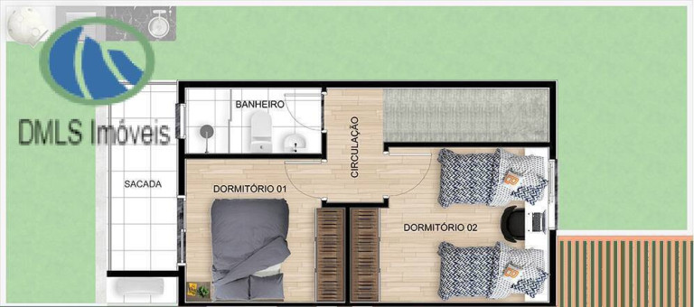 Imagem Casa com 2 Quartos à Venda, 60 m² em Centreville - Cotia