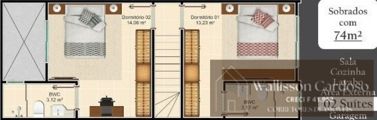 Imagem Sobrado com 2 Quartos à Venda, 150 m² em São Francisco De Assis - Camboriú