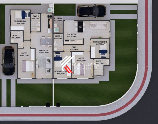 Casa com 2 Quartos à Venda, 100 m² em Bela Vista - Palhoça