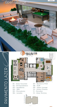 Imagem Apartamento com 2 Quartos à Venda, 54 m² em Centro - Poços De Caldas