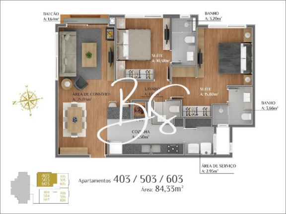 Imagem Apartamento com 1 Quarto à Venda, 58 m² em Lagos Do Bosque - Gramado