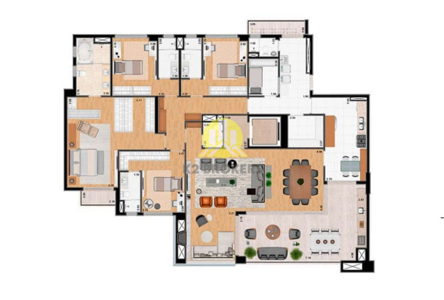 Imagem Apartamento com 4 Quartos à Venda, 260 m² em Mossunguê - Curitiba Imagem Apartamento com 4 Quartos à Venda, 260 m² em Mossunguê - Curitiba
