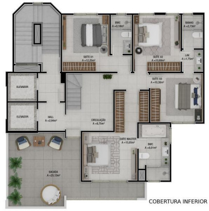Imagem Apartamento com 3 Quartos à Venda, 121 m² em Pioneiros - Balneário Camboriú