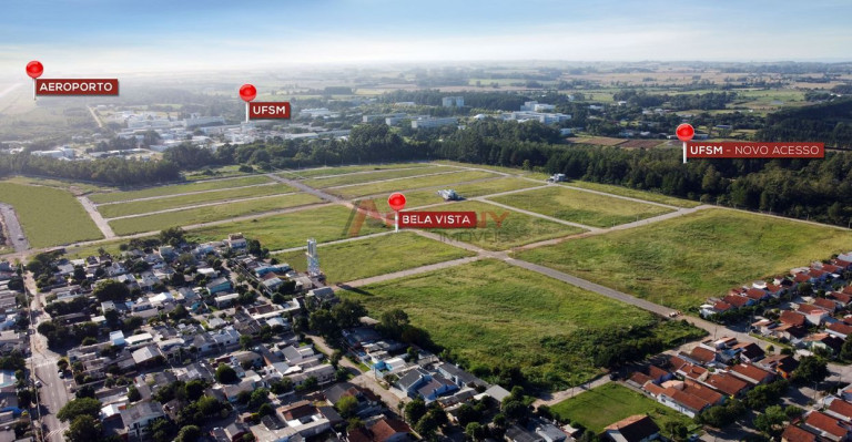 Terreno à Venda, 421 m² em Camobi - Santa Maria
