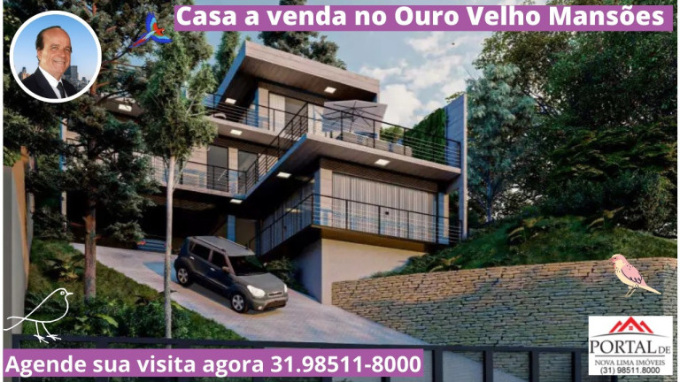Imagem Casa com 5 Quartos à Venda, 500 m² em Ouro Velho Mansões - Nova Lima