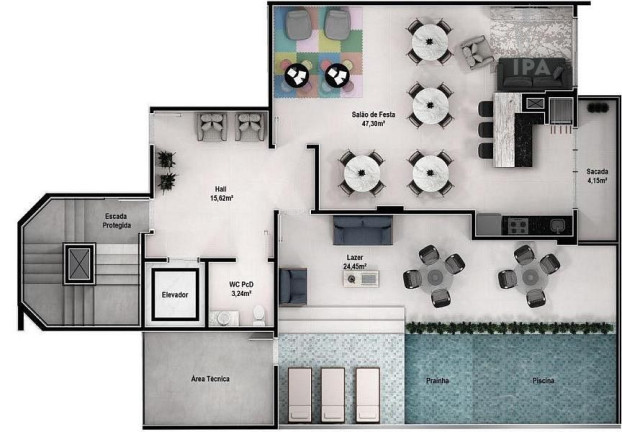 Imagem Apartamento com 2 Quartos à Venda, 74 m² em Vila Operária - Itajaí