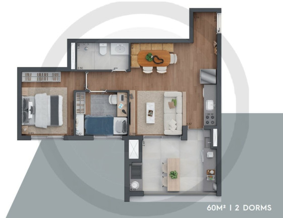 Imagem Apartamento com 2 Quartos à Venda, 60 m² em Brooklin - São Paulo Imagem Apartamento com 2 Quartos à Venda, 60 m² em Brooklin - São Paulo