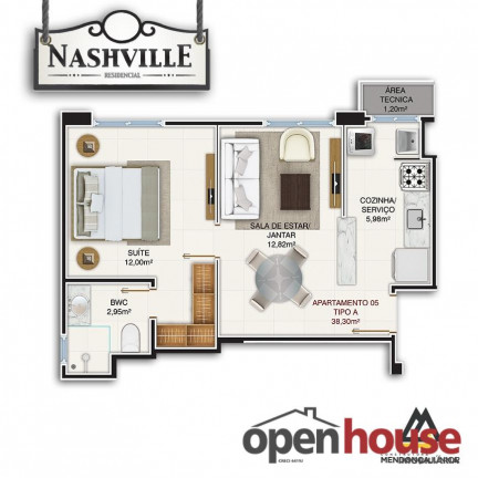 Imagem Apartamento com 1 Quarto à Venda, 40 m² em Lagoa Nova - Natal