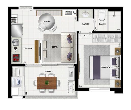 Imagem Imóvel com 3 Quartos à Venda, 58 m² em Morumbi - São Paulo Imagem Imóvel com 3 Quartos à Venda, 58 m² em Morumbi - São Paulo