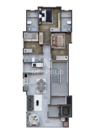 Imagem Apartamento com 1 Quarto à Venda, 101 m² em Castelo Branco - Itapema Imagem Apartamento com 1 Quarto à Venda, 101 m² em Castelo Branco - Itapema