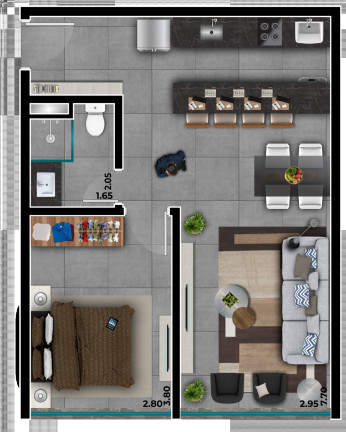 Imagem Apartamento com 1 Quarto à Venda, 49 m² em Atlântida - Xangri-lá Imagem Apartamento com 1 Quarto à Venda, 49 m² em Atlântida - Xangri-lá