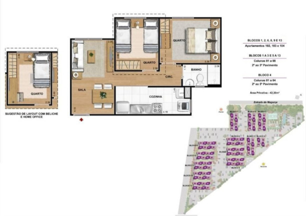 Imagem Imóvel com 2 Quartos à Venda, 64 m² em Guaratiba - Rio De Janeiro
