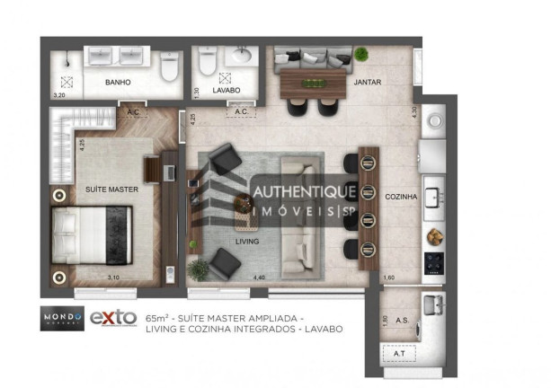 Imagem Apartamento com 2 Quartos à Venda, 65 m² em Morumbi - São Paulo Imagem Apartamento com 2 Quartos à Venda, 65 m² em Morumbi - São Paulo