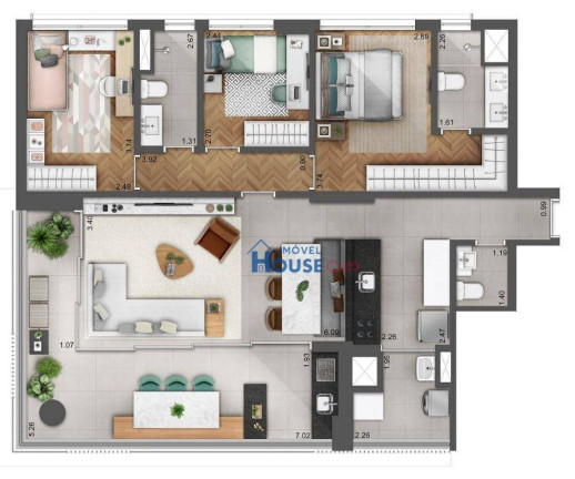 Apartamento com 3 Quartos à Venda, 111 m² em Perdizes - São Paulo