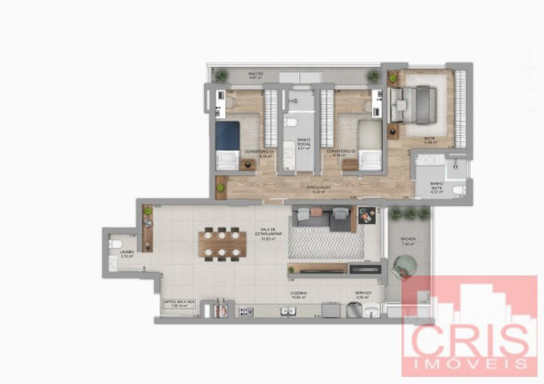 Imagem Apartamento com 3 Quartos à Venda, 171 m² em Centro - Bento Gonçalves Imagem Apartamento com 3 Quartos à Venda, 171 m² em Centro - Bento Gonçalves