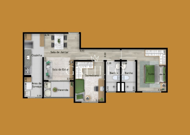 Imagem Apartamento com 2 Quartos à Venda, 60 m² em Jardim Colônia - Jundiaí Imagem Apartamento com 2 Quartos à Venda, 60 m² em Jardim Colônia - Jundiaí