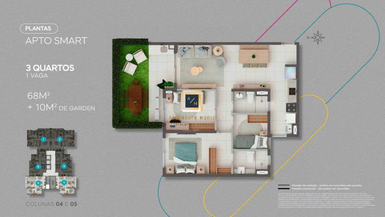 Imagem Apartamento com 3 Quartos à Venda, 68 m² em Presidente Kennedy - Fortaleza Imagem Apartamento com 3 Quartos à Venda, 68 m² em Presidente Kennedy - Fortaleza