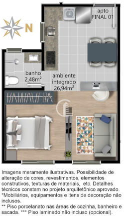 Imagem Apartamento com 2 Quartos à Venda, 50 m² em Cristo Redentor - Caxias Do Sul