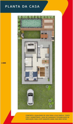 Imagem Casa com 2 Quartos à Venda, 43 m² em Jardim Ivone - Bauru