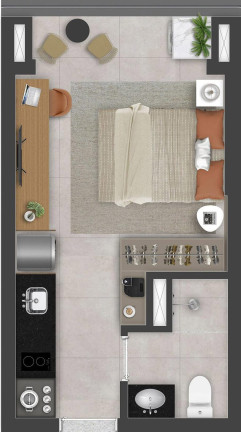 Imagem Apartamento com 1 Quarto à Venda, 17 m² em Jabaquara - São Paulo Imagem Apartamento com 1 Quarto à Venda, 17 m² em Jabaquara - São Paulo