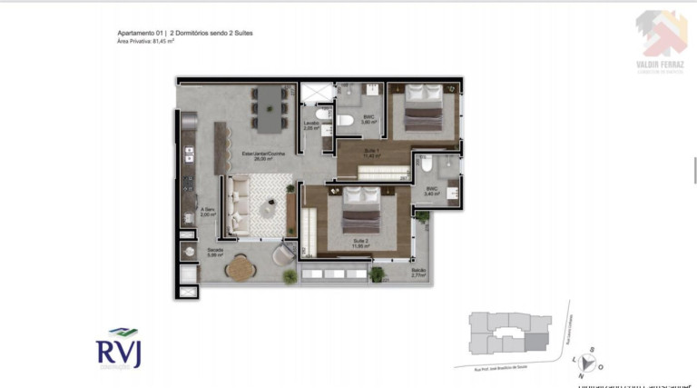 Imagem Apartamento com 2 Quartos à Venda, 75 m² em Trindade - Florianópolis