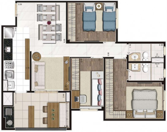 Imagem Apartamento com 4 Quartos à Venda, 204 m² em Taquaral - Campinas Imagem Apartamento com 4 Quartos à Venda, 204 m² em Taquaral - Campinas